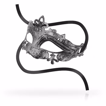 OhMama - Venetian eye mask with reliefs, Silver