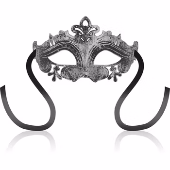 OhMama - Venetian eye mask with reliefs, Silver
