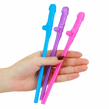 Willy straws, Tre olika färger, 9-pack