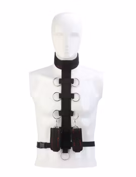 Blaze Deluxe - Body restraint harness with detachable collar and cuffs
