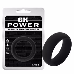 CHISA INFINITY SILICONE RING M BLACK