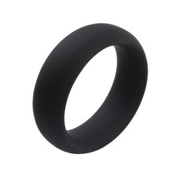CHISA INFINITY SILICONE RING L BLACK