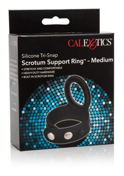 CalExotics - 3-Snap Scrotum Ring, Medium