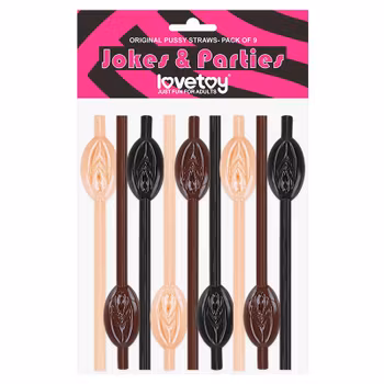 Pussy straws, Tre olika hudfärger, 9-pack