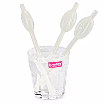 Pussy straws, Självlysande, 9-pack