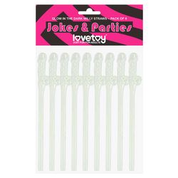 Willy straws, Glow in the dark