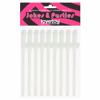 Willy straws, Glow in the dark