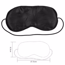 Blindfold Silver and Black