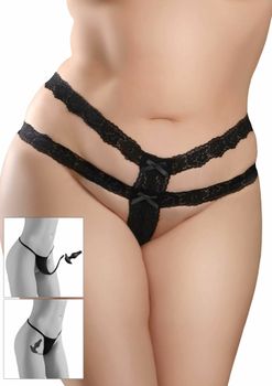 Hookup panties - Crotchless Secret Gem, XL-2XL