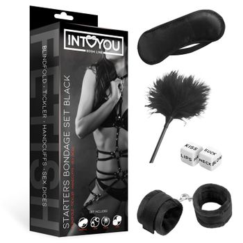 Intoyou - Starters Bondage Set 4 Pieces, Black