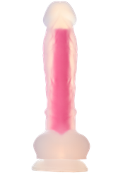 Radiant - Glow-in-the-dark dildo, Large, Pink