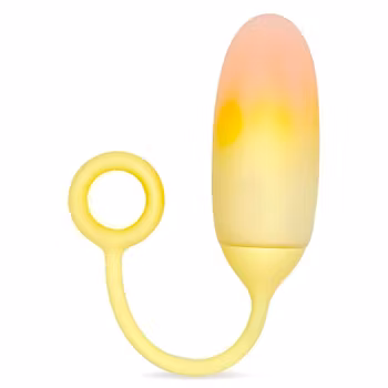 Intoyou® App Series - Vibrating egg with app, Double-layer silicone, Yellow/Orange