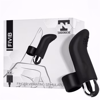 Fivib, Rechargeable Finger Vibrating Stimulator, Black