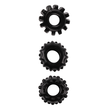 All Time Favorites - Set of 3 cockrings, Black