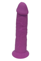 Real Love - Dual density Thermo reactive Dildo 7,5 inch, Purple