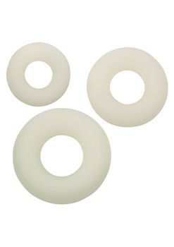 CalExotics - Alpha Glow-In-The-Dark Liquid Silicone 3 Ring Set