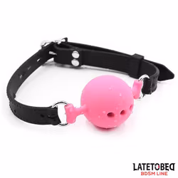 Latetobed - Silicone Breathable Ball Gag 4 cm Size S, Pink
