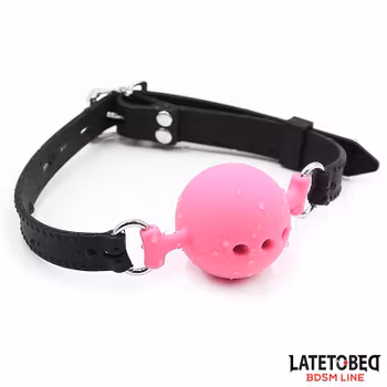 Latetobed - Silicone Breathable Ball Gag 4 cm Size S, Pink