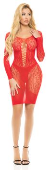 Pink Lipstick Lingerie - Animal Inside Dress Red, Os