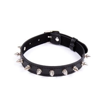 Latetobed - Collar with Spikes Adjustable, Black