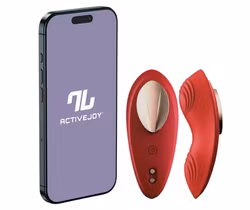 Intoyou® App Series - Silicone Panty Vibrator with App, Red/gold