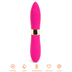Nu Sensuelle - Silicone 60SX AMP Deux Double-Ended Bullet, Magenta