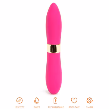 Nu Sensuelle - Silicone 60SX AMP Deux Double-Ended Bullet, Magenta