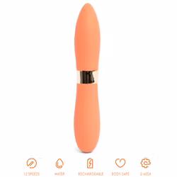 Nu Sensuelle - Silicone 60SX AMP Deux Double-Ended Bullet, Coral