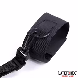 Latetobed Bdsm Line - Nylon Velcro Bed Restraints with Plastic Hook