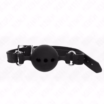 Kink - Silicone Breathable Ball Gag 4,4 cm Size M, Svart