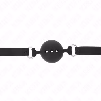 Kink - Silicone Breathable Ball Gag 4,9 cm Size L, Svart