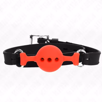 Kink - Silicone Breathable Ball Gag 3,6 cm Size S, Röd