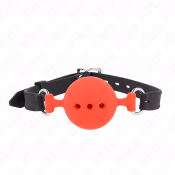 Kink - Silicone Breathable Ball Gag 4,9 cm Size L, Röd