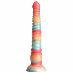 Colours - Stacked, 9 Inch Dildo, Red/Gold