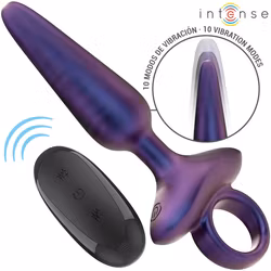 Intense - Marlon, Vibrating anal plug, Metallic blue
