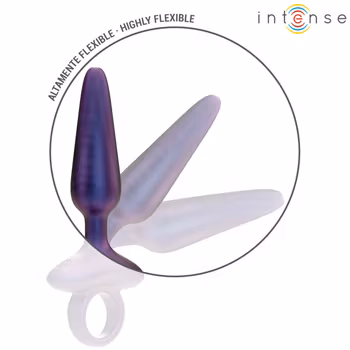 Intense - Marlon, Vibrating anal plug, Metallic blue
