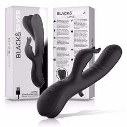 Black & Silver - Jamie, Rabbit stimulator, Black