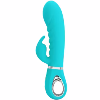 Prescott - Rabbit Vibrator, Aqua green