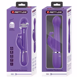 Pretty Love - Dejon rabbit vibrator 3 in 1 multifunction, Purple