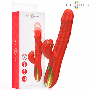 Intense - Thalia, Thrusting rabbit vibrator, Red