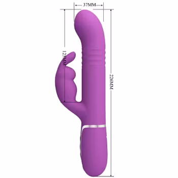 Pretty Love - Coale, 4 in 1 multifunction rabbit vibrator, Purple