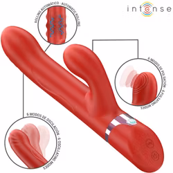 Intense - Lele, Multifunction rabbit vibrator, Rotating, oscillation stimulation, Red
