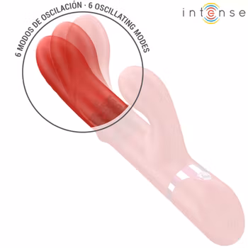 Intense - Lele, Multifunction rabbit vibrator, Rotating, oscillation stimulation, Red