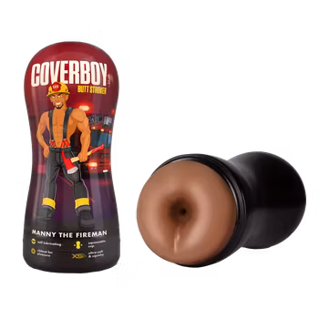 Manny The Fireman, Self Lubricating Stroker, Tan