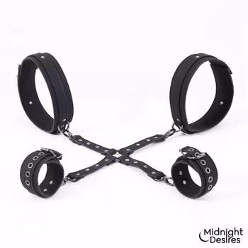 Midnight Desires - Cuffs and Thigh Hogtie Set