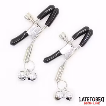 Latetobed - Nipple Clamps with Bells, Adjustable