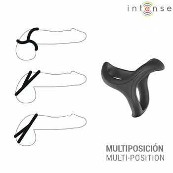 Intense - Alfie, Adjustable triple penis ring model 6