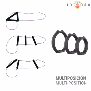 Intense - Peter, Set of 3 penis rings model 9