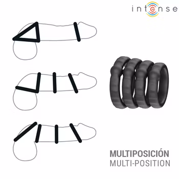 Intense - Michiel, Set of 4 penis rings model 10