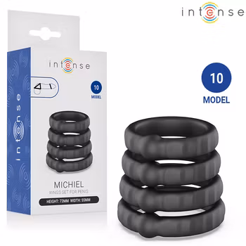 Intense - Michiel, Set of 4 penis rings model 10